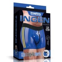 chic strap on shorts (28   31 inch waist) blue