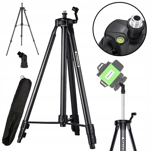 STATYW TRÓJNÓG DO LASERA KRZYŻOWEGO POZIOMICY TRIPOD LIBELLA+ADAPTER na Arena.pl