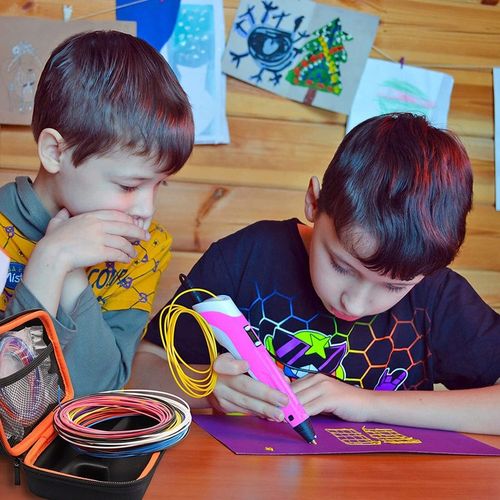 DŁUGOPIS 3D DRUKARKA DLA DZIECI / MEGA ZESTAW FILAMENT WKŁADY KOLOROWE 210M na Arena.pl