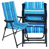 Krzesło składane turystyczne plażowe ogrodowe materac lekkie na biwak