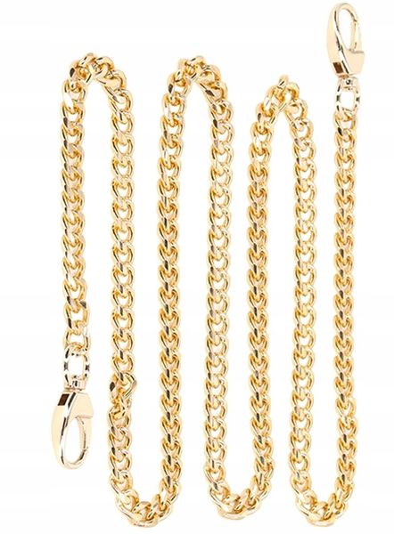 Pasek Do Torby Torebki Łańcuch Długi Złoty Masywny zdjęcie 10