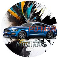 Opłatek na tort Mustang Ford Auto Samochód Logo Fura