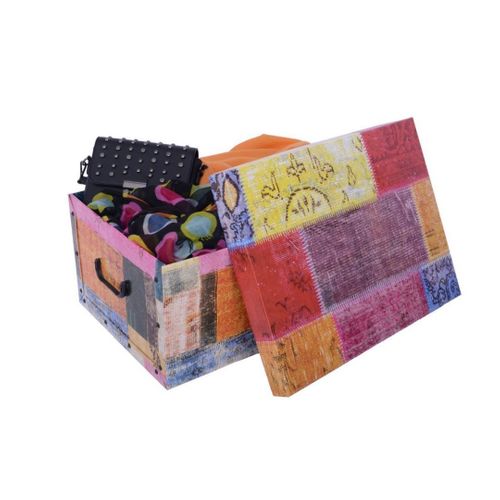 Pudełko kartonowe Maxi Patchwork - Vintage desing KAM na Arena.pl