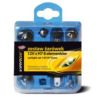 zestaw żarówek 12v z h7 8 elementów - bis 91-014