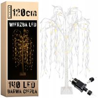 Wierzba świecąca 120 cm 140 LED drzewko barwa ciepła dekoracja świąteczna
