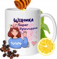 Kubek Dla Weroniki Koleżanki Przyjaciółki Prezent Z Nadrukiem Biały 330Ml