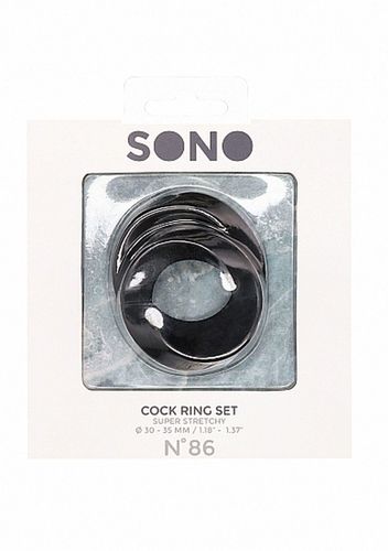 No. 86 - Cock Ring Set - Black na Arena.pl