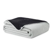Narzuta pikowana dwustronna SOFTA 260x280 czarna + szara AmeliaHome