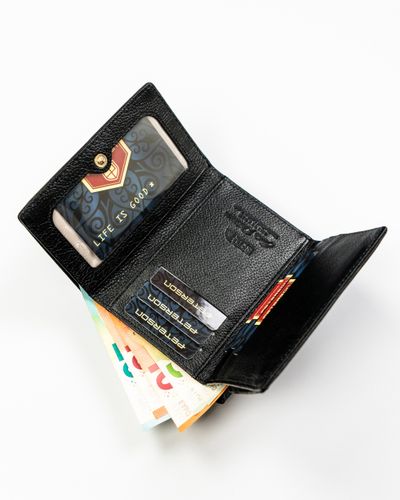 portfel damski skóra+pu ptn ps15-09-mlf-2708 black na Arena.pl