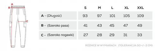 Czarne spodnie męskie BASIC PANTS CARGO 150 T BLACK rozmiar M na Arena.pl
