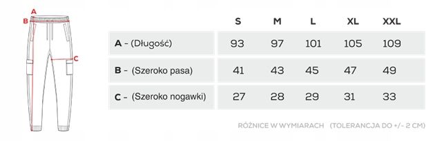Czarne spodnie męskie BASIC PANTS CARGO 150 T BLACK rozmiar M zdjęcie 5