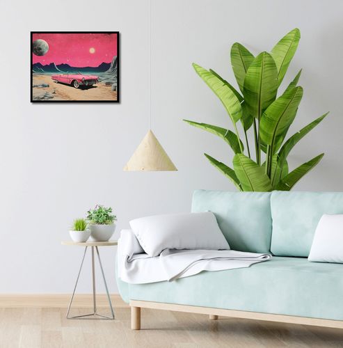 Plakat 50x40cm Kabriolet W Kosmosie na Arena.pl