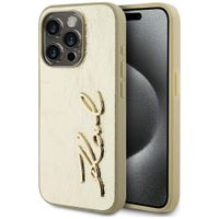 etui karl lagerfeld wrinkled metal       signature do iphone 15 pro