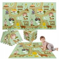 MATA EDUKACYJNA GRUBE PUZZLE PIANKOWE 18 EL WIEJSKIE DROGI ULICE FARMA