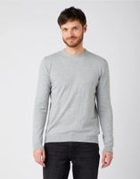 WRANGLER CREW KNIT MID GREY MEL W8M0QLX37 XL