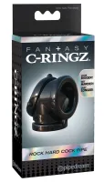 fantasy c-ringz czarny elastyczny pierścień intymny z tpr 7cm
