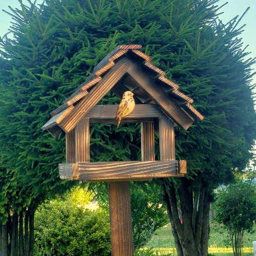 Karmnik Dla Ptaków Duży Na Prezent PREMIUM XXL Budka Ozdoba Ogrodu + na Arena.pl