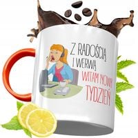 Kubek Pomarańczowy Zabawne Śmieszne Na Prezent