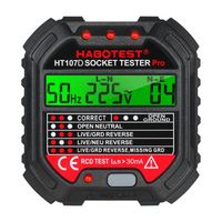 Tester Gniazd Habotest HT107D Cyfrowy Wskaźnik LED Bezpieczeństwo Domu