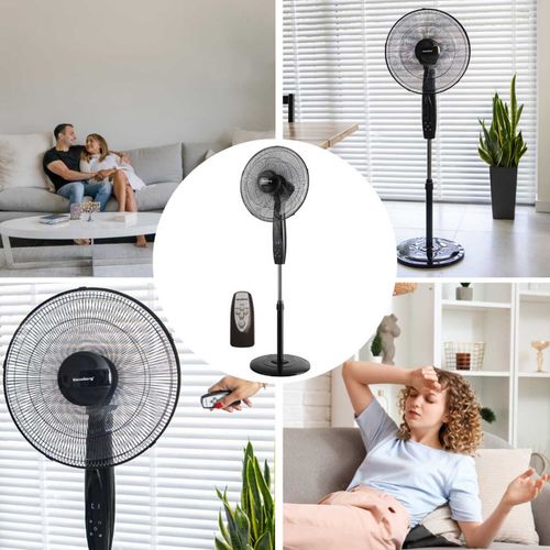 wentylator wiatrak podłogowy z pilotem klausberg kb-7718 na Arena.pl