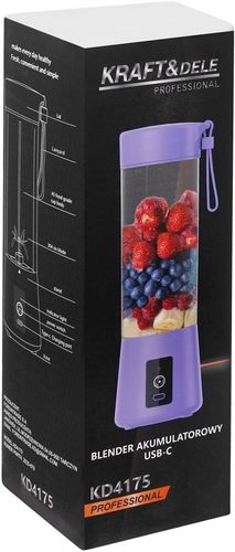 Blender akumulatorowy USB-C 400ml / 2x3000mAh KD4175 na Arena.pl