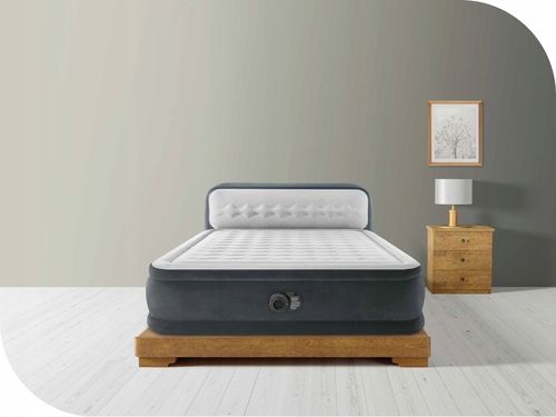 Materac Dmuchany Dwuosobowy Łóżko Pompka 230V Intex + Poduszka MODEL 2024 na Arena.pl