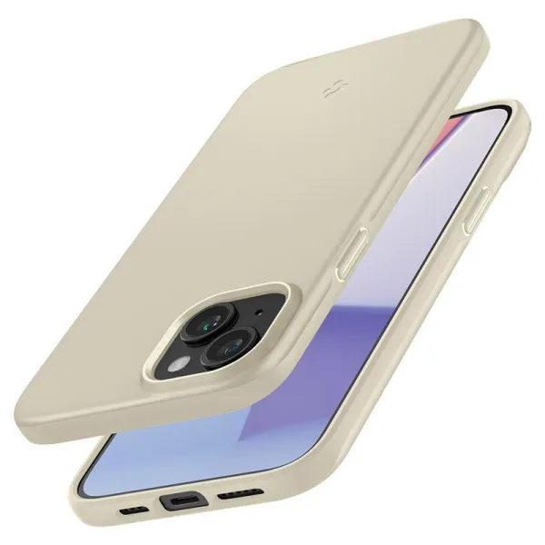 etui spigen thin fit na iphone 15 plus - beżowe zdjęcie 14