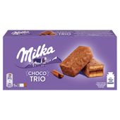 Milka Choco Trio z nadzieniem kakaowym oblane czekoladą 150 g 5 sztuk