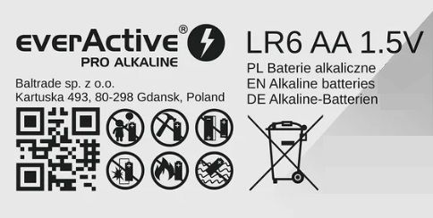 Baterie alkaliczne AA / LR6 - 4 szt. zdjęcie 4