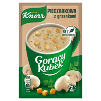 Knorr Gorący Kubek Pieczarkowa z grzankami 15 g x 10 sztuk