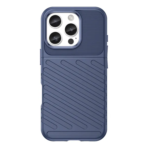 etui silikonowe thunder case do iphone 16 pro - niebieskie zdjęcie 2