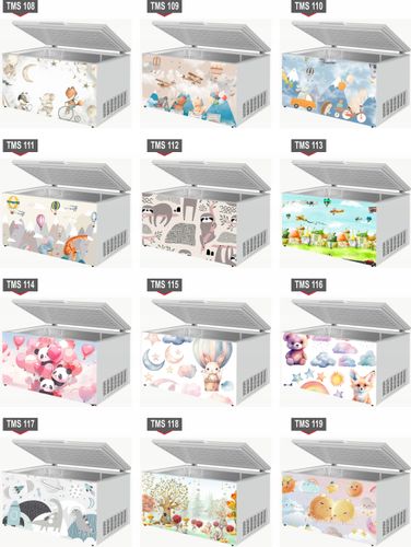 Naklejka samoprzylepna na zamrażarkę zmywarkę pralkę AKWARELOWE ZWIERZĘTA na Arena.pl