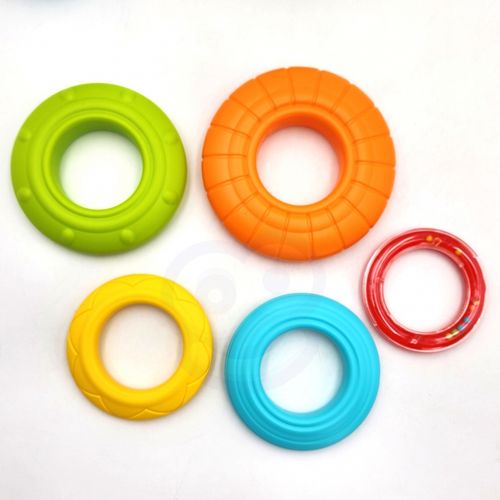 WOOPIE BABY Piramida Wieża Interaktywna Słonik z Obręczami Grzechotka na Arena.pl