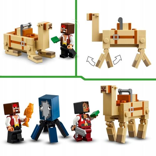 LEGO MINECRAFT 21259 Statek Piracki Figurki Wielbłąd Zestaw Klocki + Torba na Arena.pl