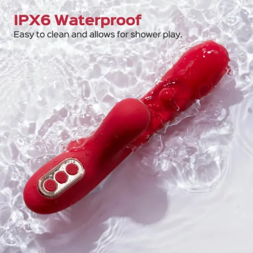 honeyplaybox tickler red - wibrujący masażer z podwojnym systemem ruchu na Arena.pl