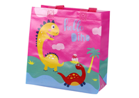 torba prezentowa dinozaur różowa 23cm x 21,5cm x 11cm 16733