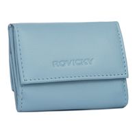 elegancki portfel damski na zatrzask ze skóry naturalnej - rovicky