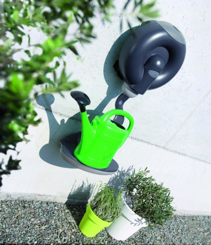 Doniczka okrągła Lofly DLOF250 z podstawką | Antracyt na Arena.pl