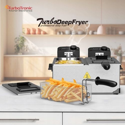 TRADYCYJNA FRYTOWNICA FRYTKOWNICA OLEJOWA PODWÓJNA 3600W 2x3L na Arena.pl