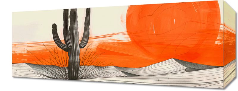 Obraz 50x20cm Kaktus Saguaro zdjęcie 1