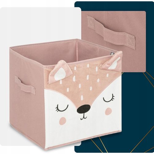 Kosz pojemnik organizer TEKSTYLNY dla dzieci na zabawki JELONEK 29x29 cm na Arena.pl