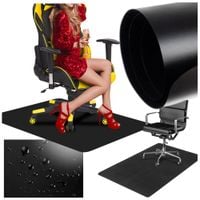 Mata ochronna podkładka na podłogę pod krzesło fotel czarna 100cm x140cm