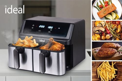 FRYTKOWNICA BEZTŁUSZCZOWA AIR FRYER IDEAL PODWÓJNA 9L na Arena.pl