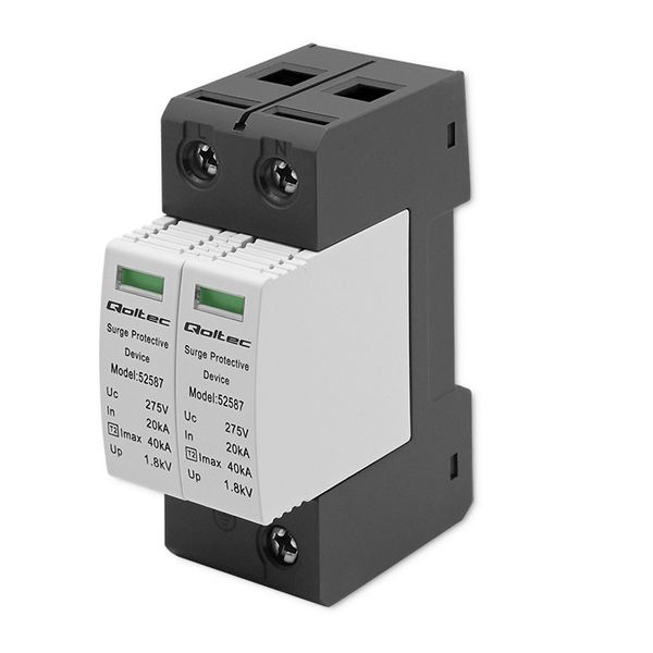 Qoltec Ogranicznik ochronnik przepięć AC 2P 275V T2 |B+C zdjęcie 8