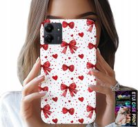 ETUI DO XIAOMI REDMI 13C 4G - CZERWONE WSTĄŻKI WSTĄŻKA MODNE WZORY