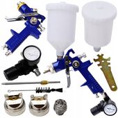 PISTOLET LAKIERNICZY HVLP 600ML FIRMY SILVER DYSZE: 1.4 + 1.7MM+ REDUKTOR