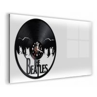 Zegar Ścienny z płyty winylowej na lustrze MUZYKA  48 wzorów 59x29 cm