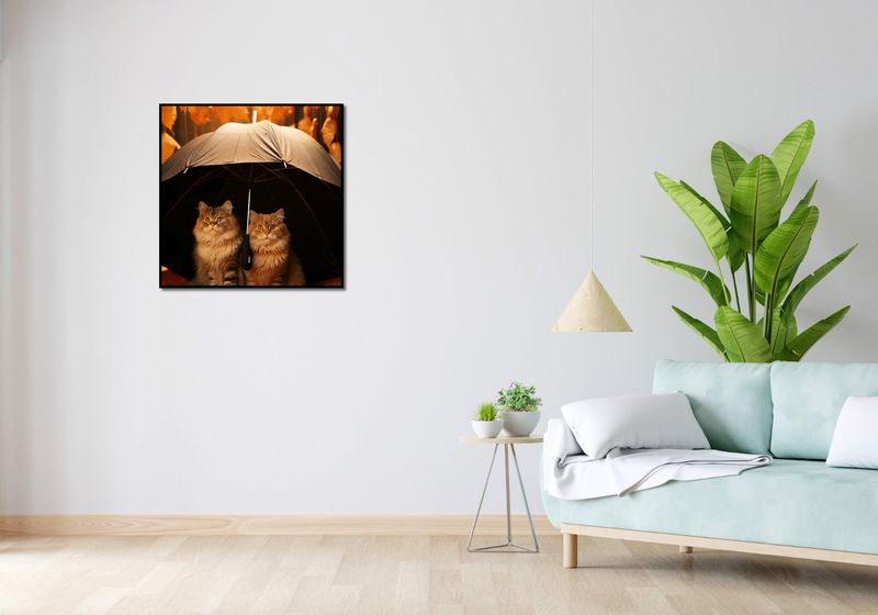 Plakat 70x70cm Jesienny Koci Schron zdjęcie 4