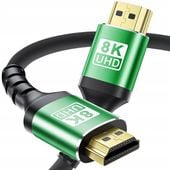KABEL PRZYŁĄCZE HDMI - HDMI 2.1 8K 4K 144Hz 2m