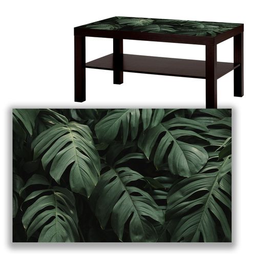 BLAT SZKLANY IKEA LACK Zielone liście z Twoim napisem 90x55cm 054a na Arena.pl